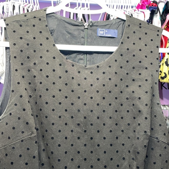 Ladies GAP Black dress feels suede like faux leather feel size 10 - Picture 5 of 9